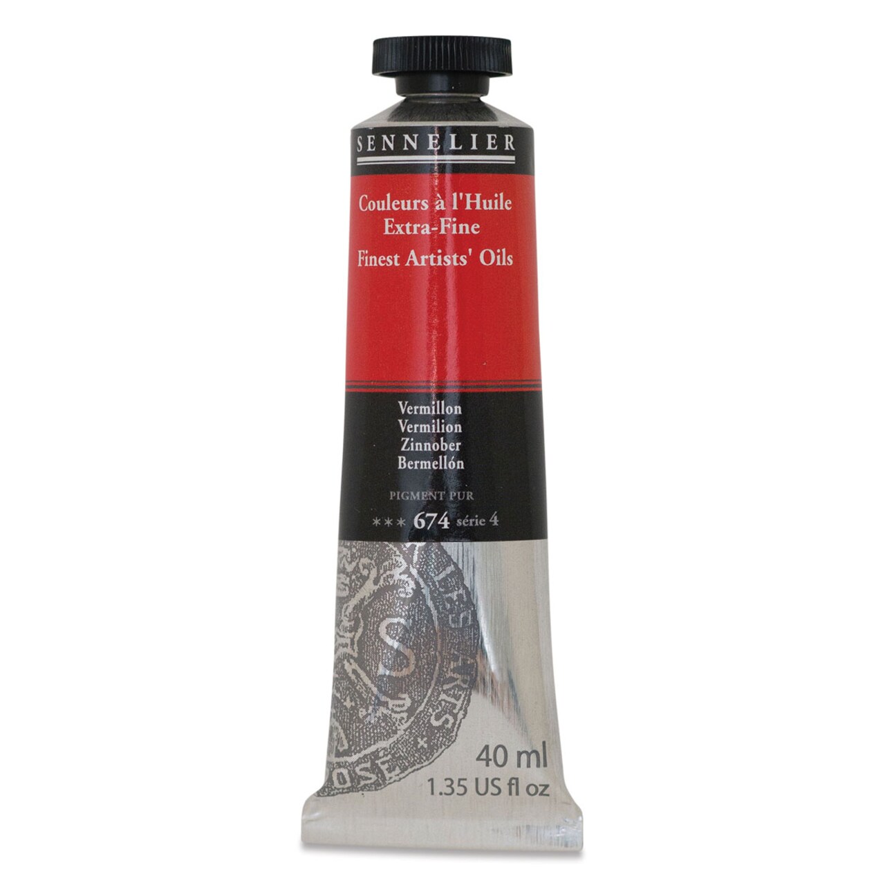 Sennelier Artists' Extra Fine Oil Paint - Vermilion, 40 ml tube